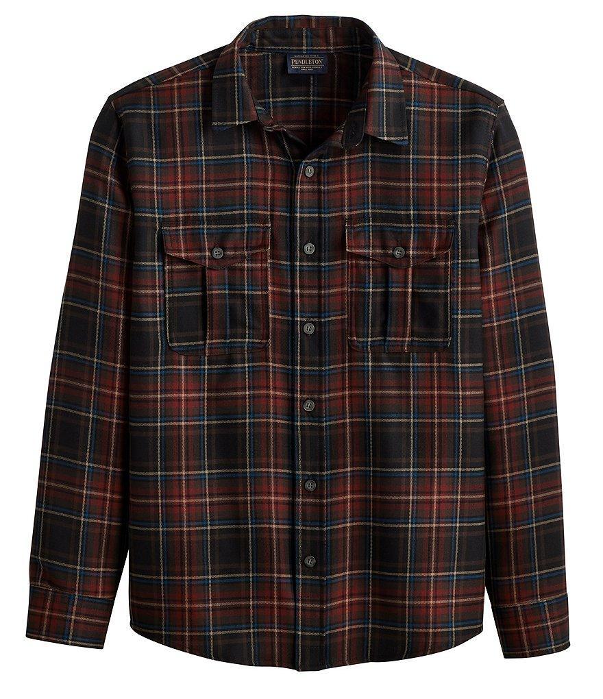 Pendleton Harrison Medium Plaid Merino Wool Long Sleeve Woven Shirt Product Image