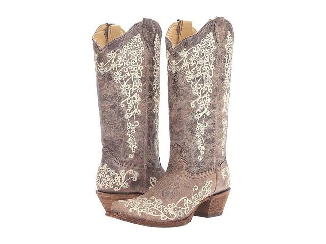 Corral Boots A1094 Crater Bone) Women's Boots Product Image