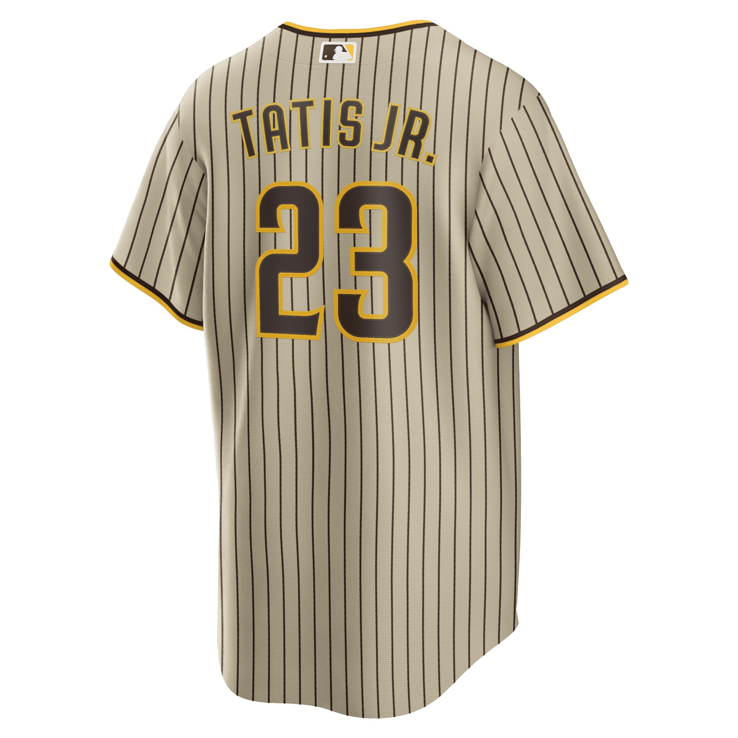 Mens Nike Fernando Tatis Jr. Tan San Diego Padres Alternate Replica Player Jersey Product Image