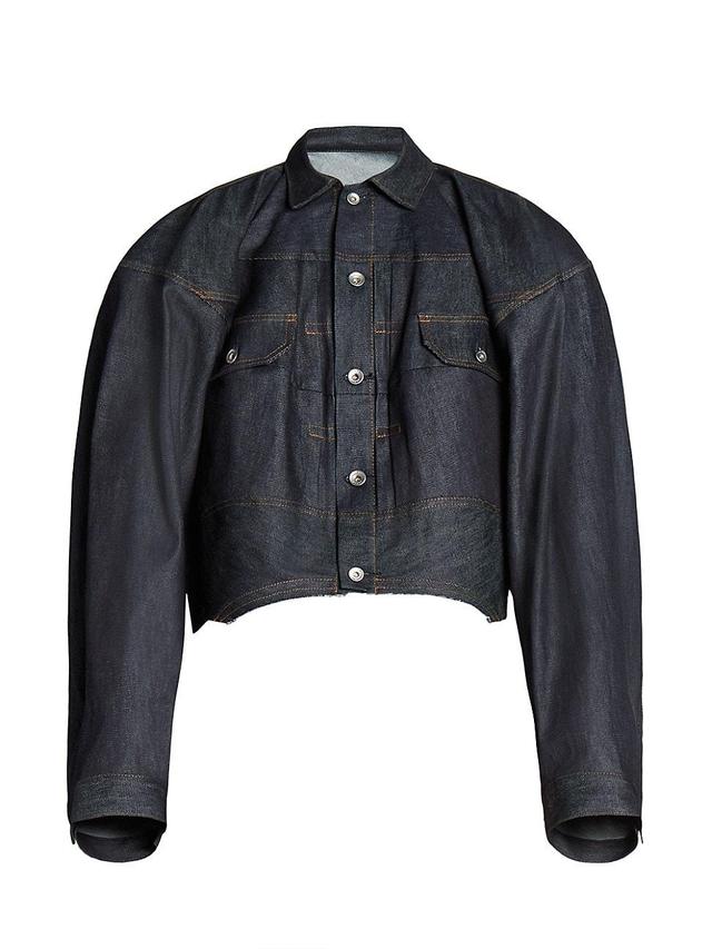 Womens Boxy Denim Jacket Product Image