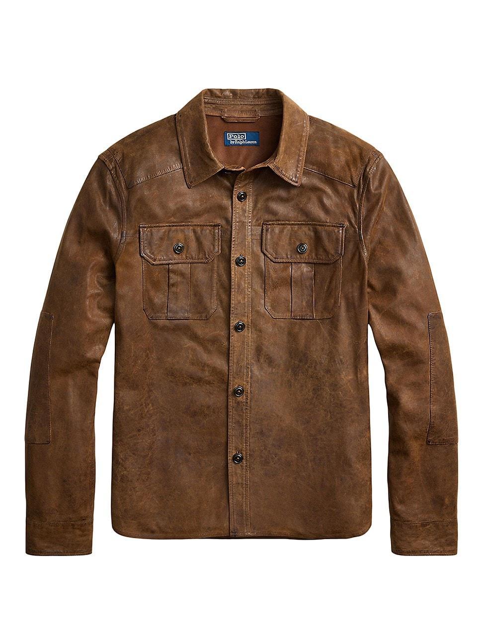 Mens Suede Utility Jacket Product Image