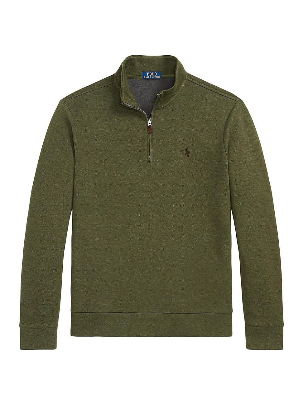 Mens Double-Knit Half-Zip Sweater Product Image