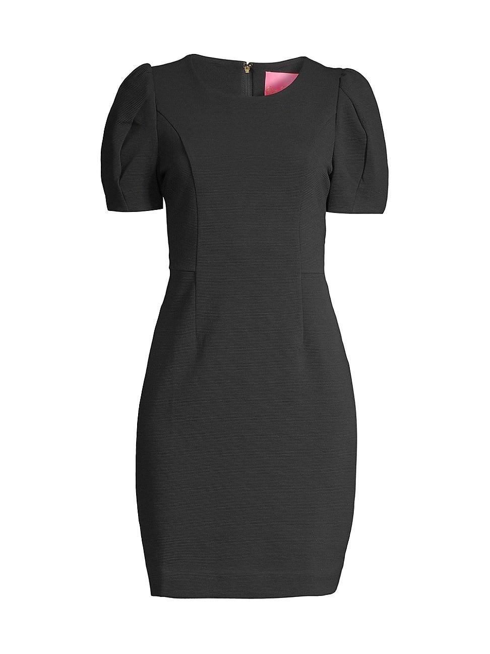 Womens Emilie Puff-Sleeve Shift Dress Product Image