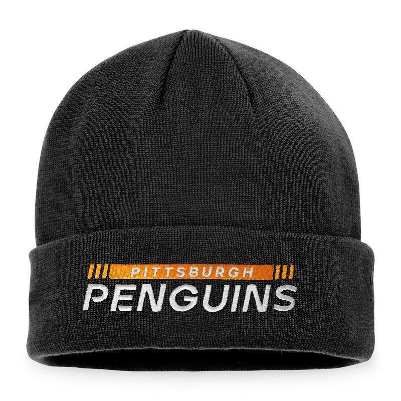 Mens Fanatics Branded Pittsburgh Penguins Authentic Pro Rink Cuffed Knit Hat Product Image