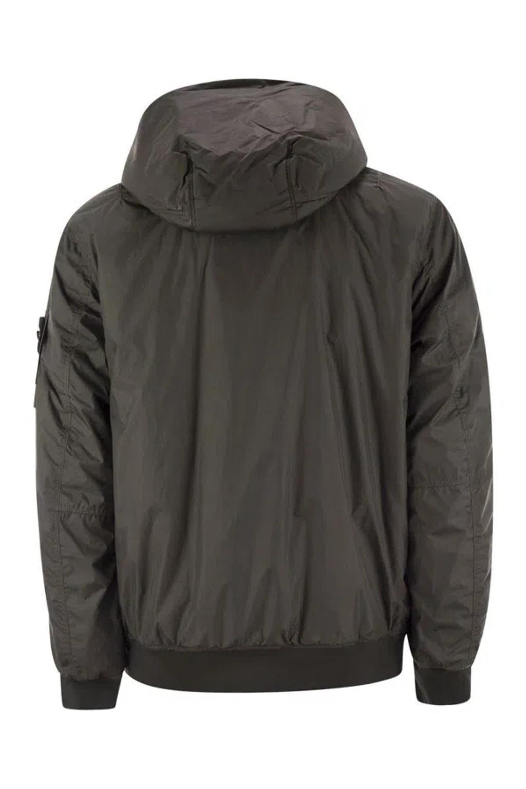 STONE ISLAND Garment Dyed Crinkle Reps R-ny Casual Jackets, Parka Gray In Grey Product Image