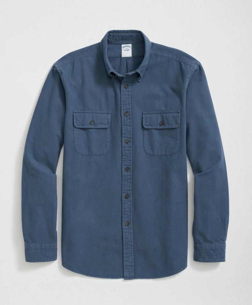 Brushed Cotton Sport Shirt in Flannel Product Image