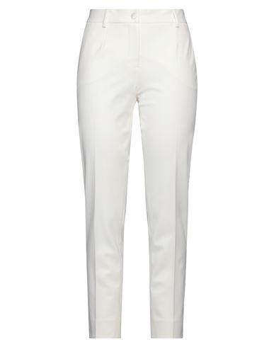 DOLCE & GABBANA Woman Pants Ivory Size 10 Virgin Wool, Polyamide, Elastane In White Product Image