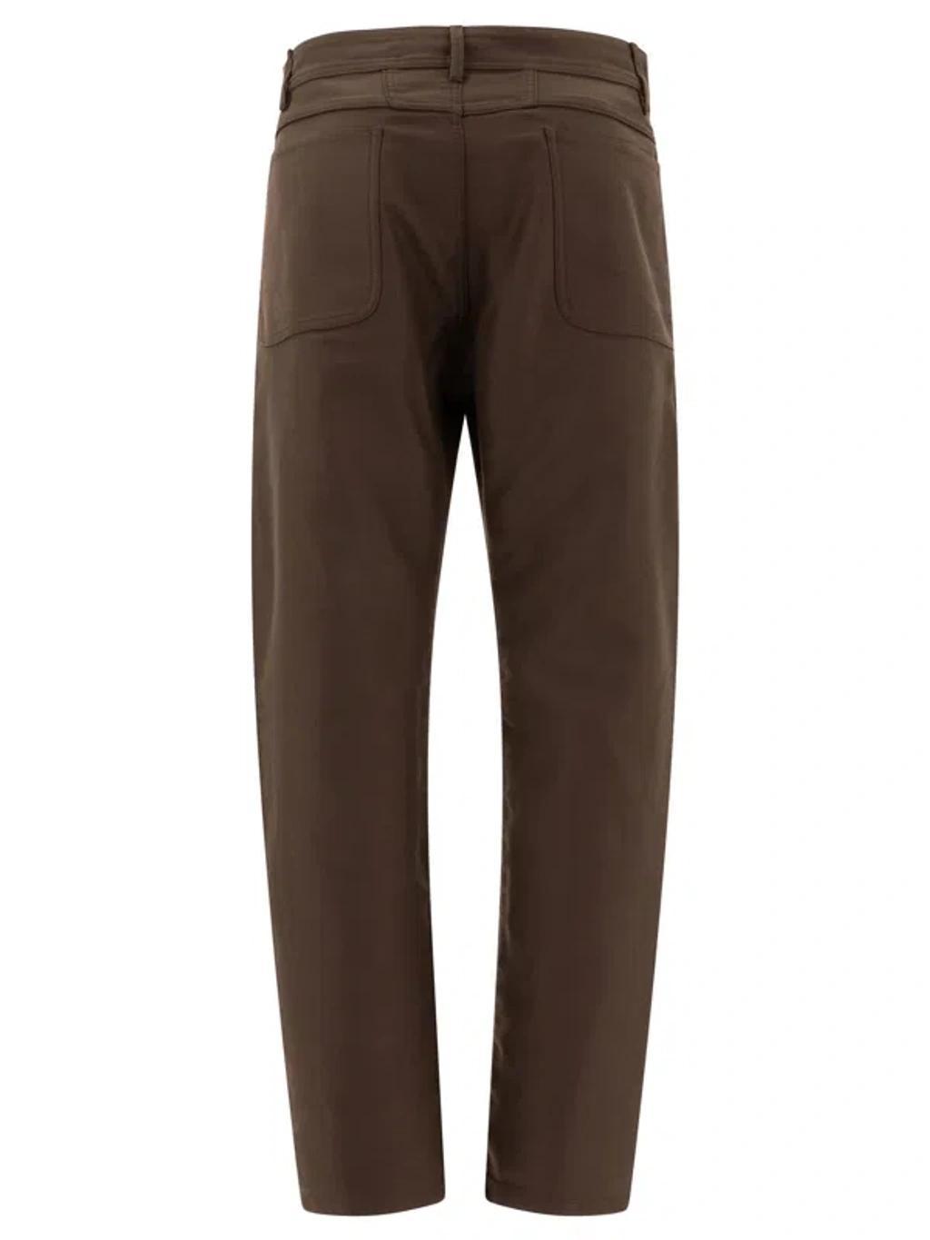 LEMAIRE Twisted Trousers Brown Product Image