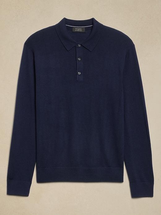 Merino Polo Sweater Product Image