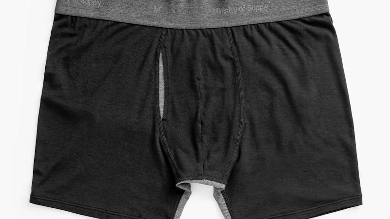 Black Men's Composite Merino Boxer Brief Product Image