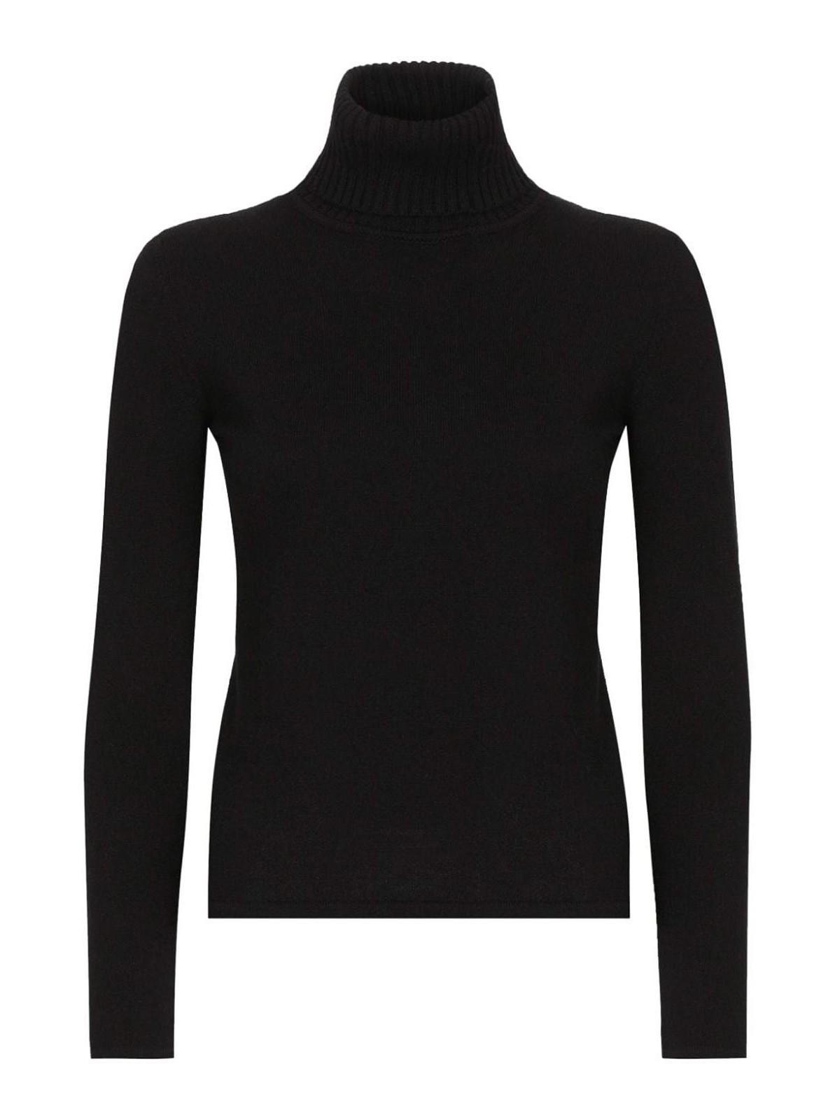 DOLCE & GABBANA Black Sicily Cashmere Sweater In Negro Product Image