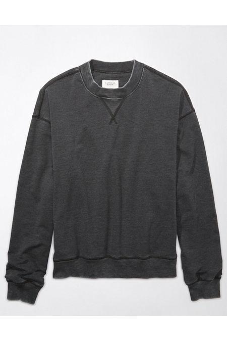 AE Burnout Fleece Crew Neck Sweatshirt Men's Product Image