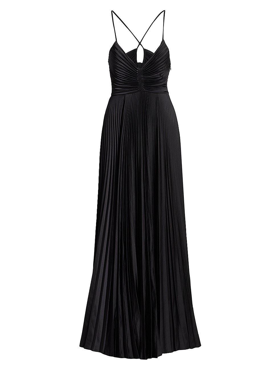 A. L.C. Aries Pleated Cutout Maxi Dress Product Image