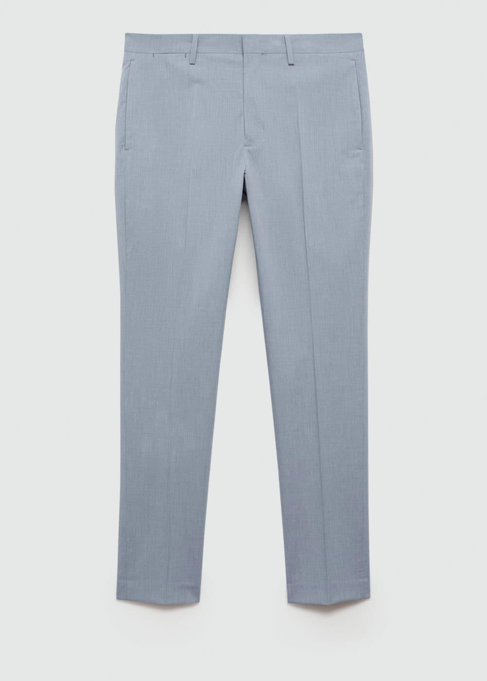 MANGO MAN - Stretch fabric super slim-fit suit pants sky blueMen Product Image