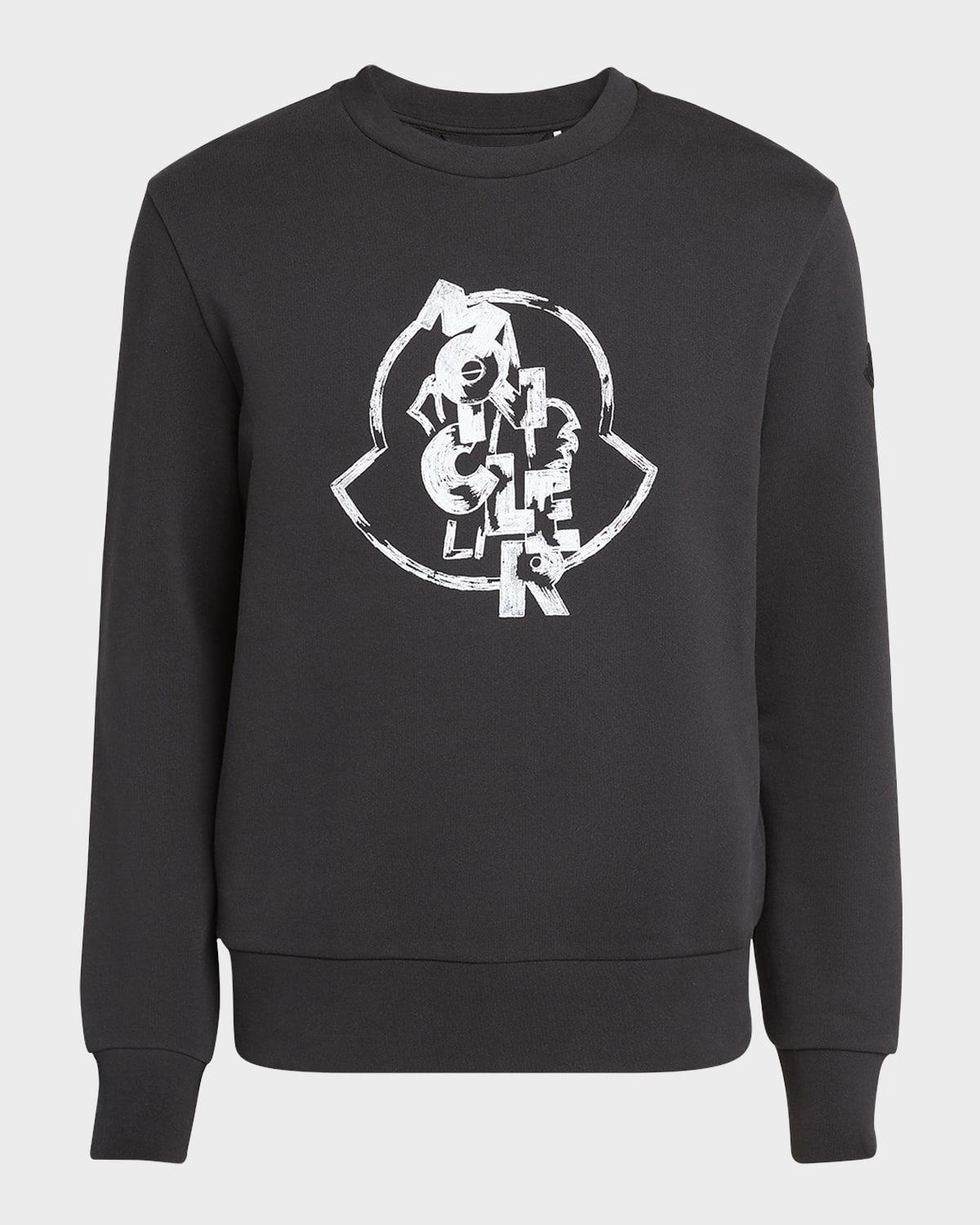 MONCLER Black Logo-print Sweatshirt Product Image