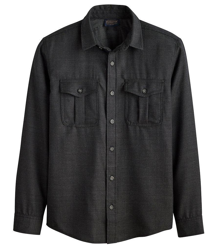 Pendleton Harrison Solid Merino Wool Long Sleeve Shirt Product Image