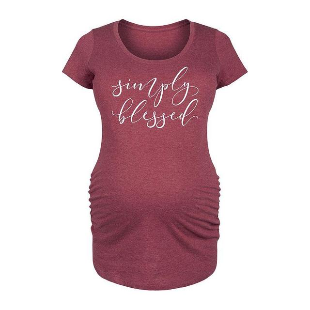 Maternity Simply Blessed Graphic Tee, Womens Product Image