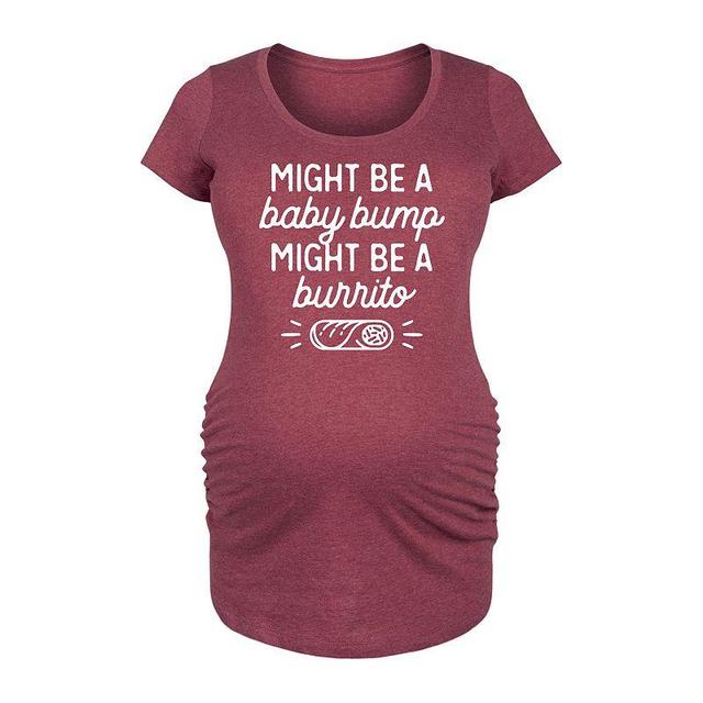 Maternity Might Be A Baby Bump Burrito Graphic Tee, Girls Product Image