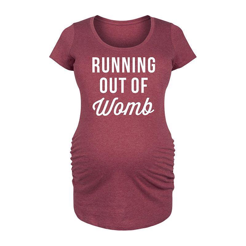 Maternity Running Out Of Womb Graphic Tee, Womens Product Image