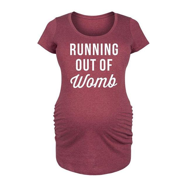 Maternity Running Out Of Womb Graphic Tee, Womens Product Image