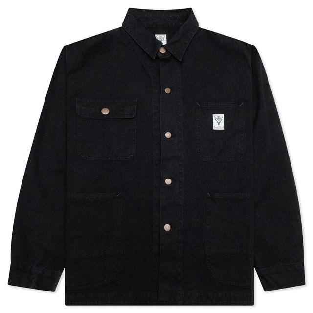 Coverall 10oz Cotton Canvas - Black Male Product Image