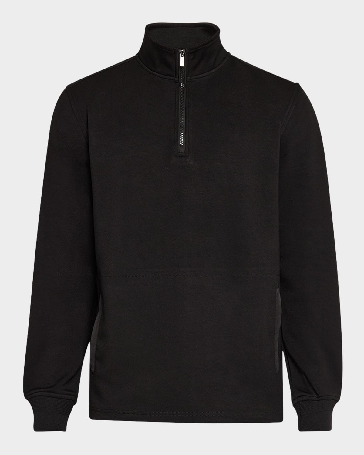 Mens Quarter-Zip Knit Sweater Product Image