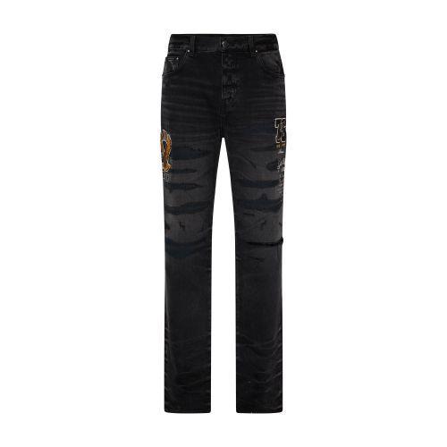 Varsity Straight Jeans In Faded_black Product Image