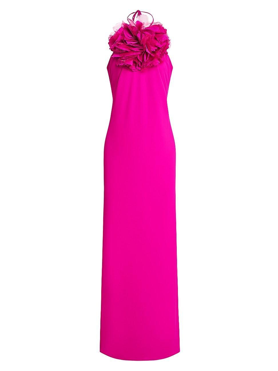 Halston Onika Rosette Halter Gown Product Image