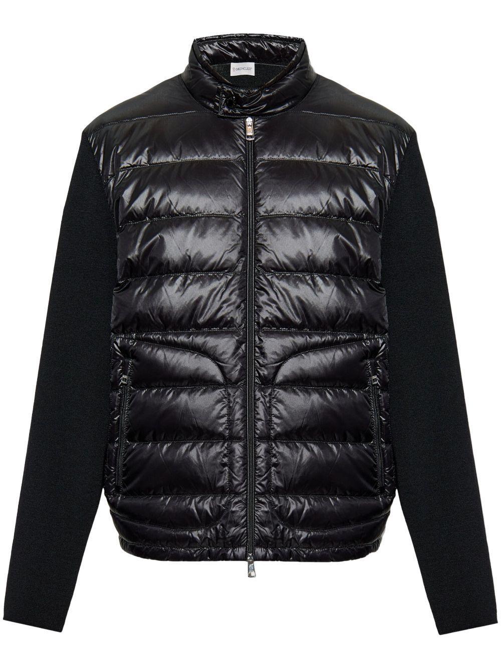 MONCLER Padded Wool Jacket In Black Product Image