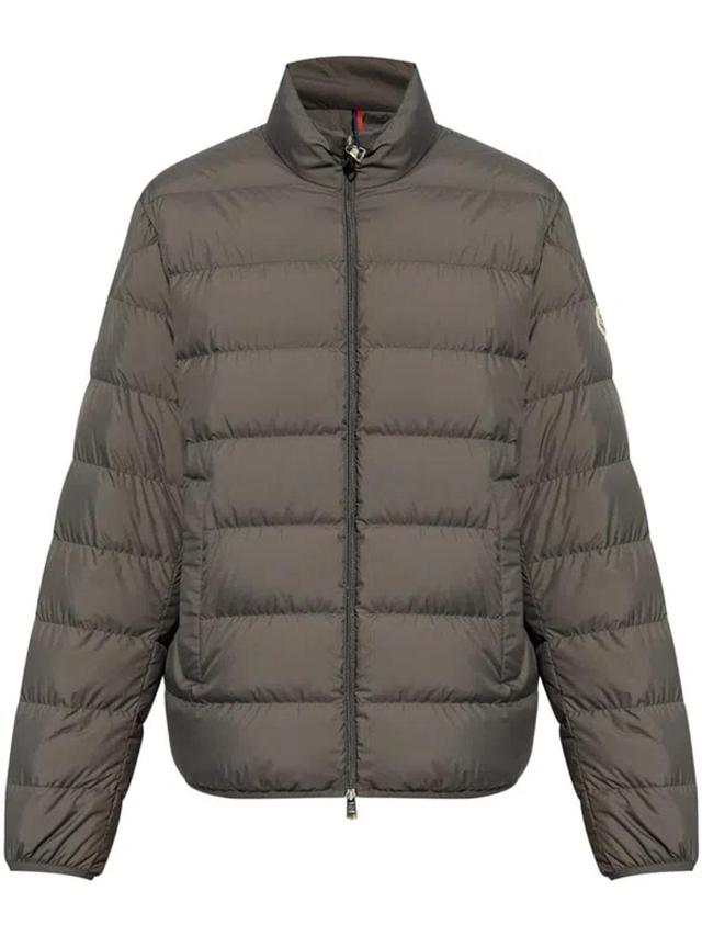 Logo Patch Down Jacket In Grey Product Image