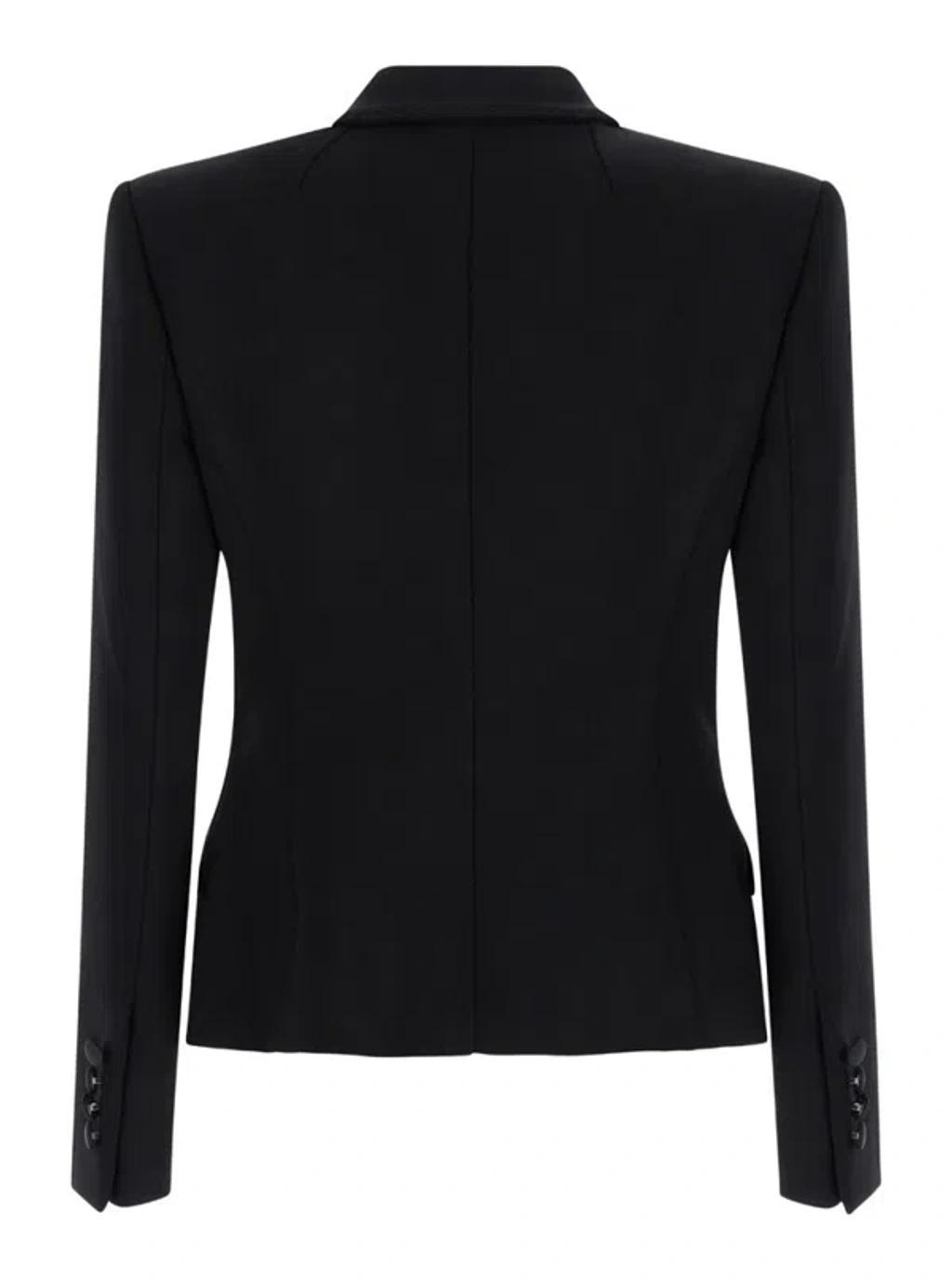 DOLCE & GABBANA Black Single Breasted Jacket Product Image