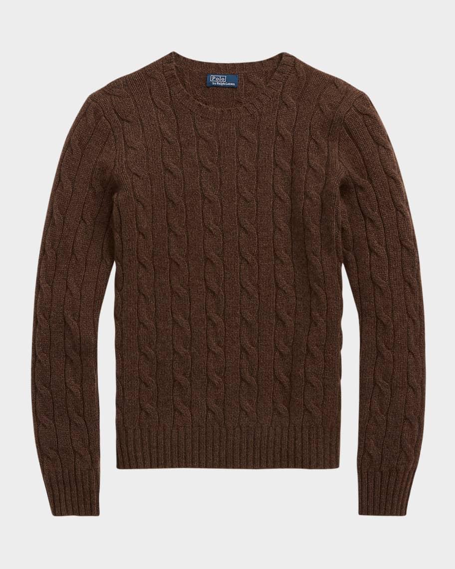 Cable-Knit Cashmere Sweater Product Image