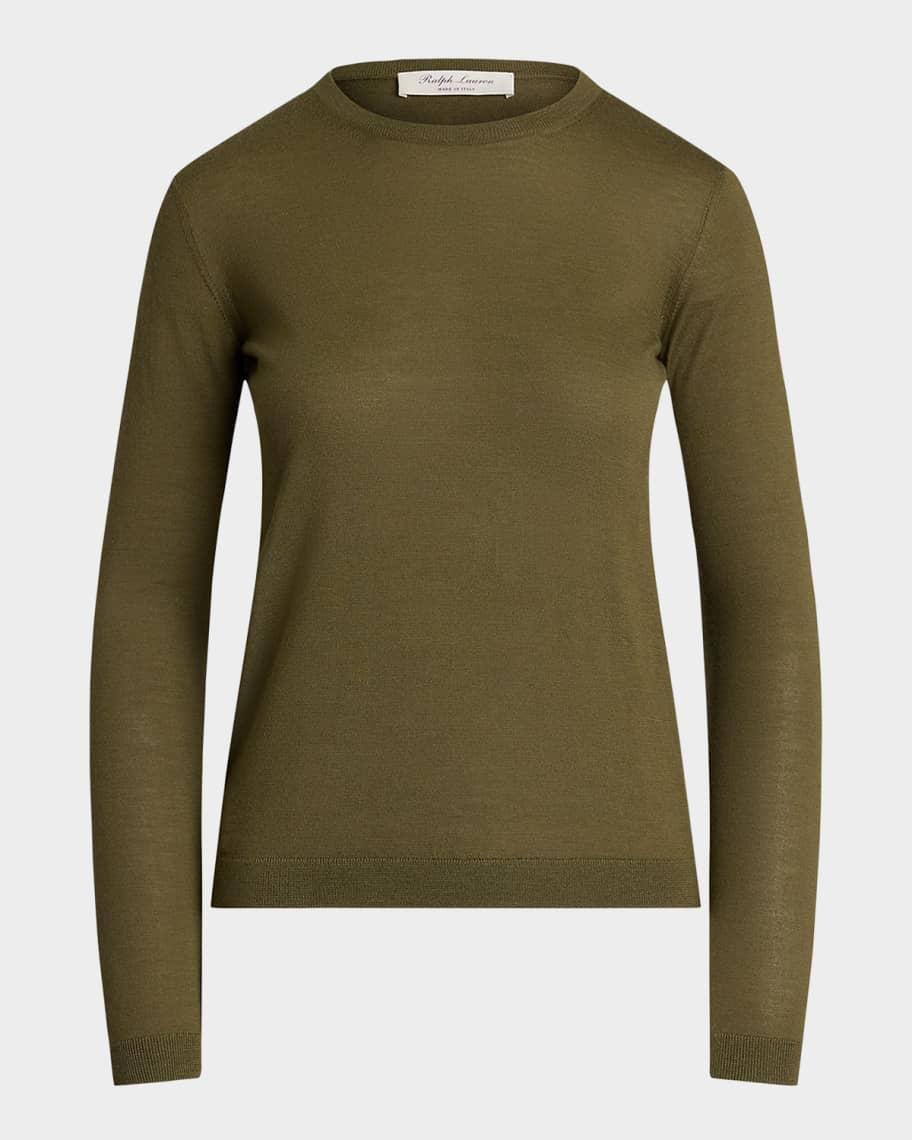 Cashmere Jersey Long-Sleeve Sweater product image