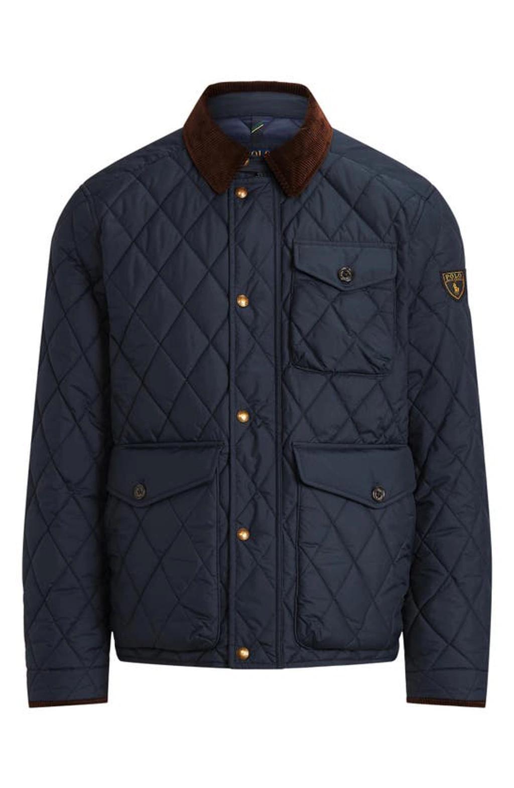 POLO RALPH LAUREN Beaton Water Repellent Quilted Jacket In Blue Product Image