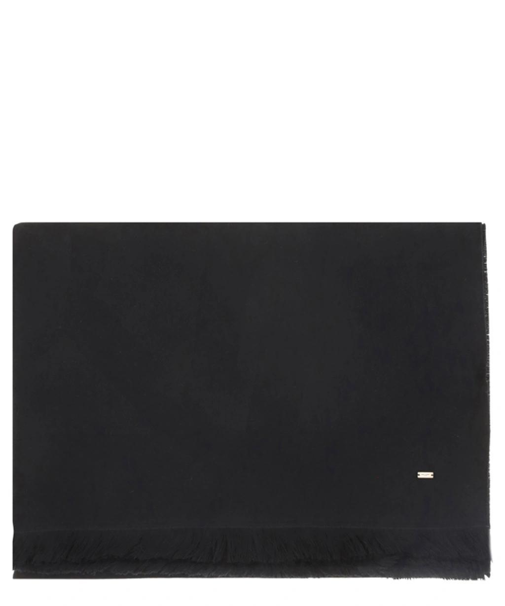 Wool Scarf In Black Product Image