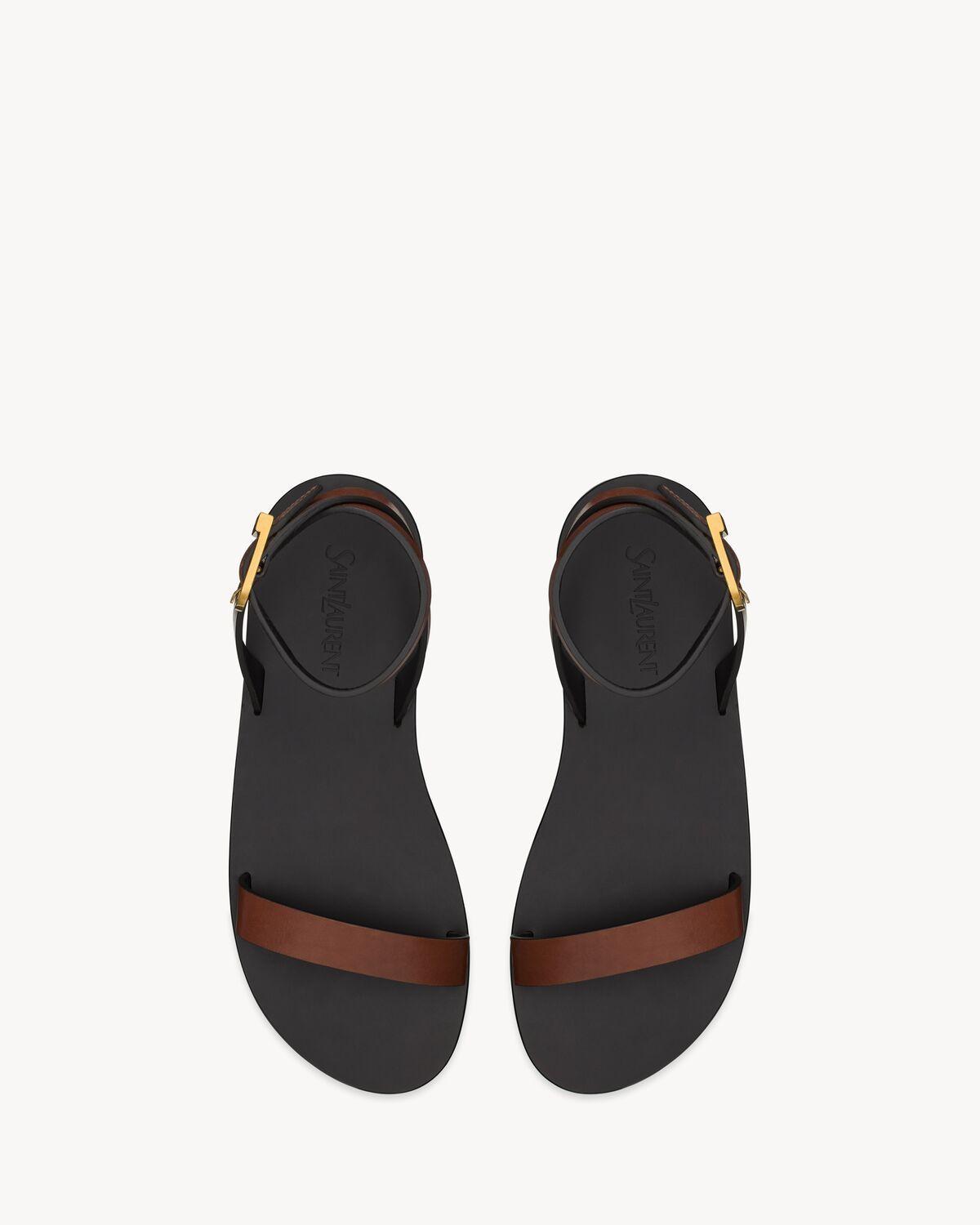 SAHARA sandals in smooth leather | Saint Laurent | YSL.com Product Image