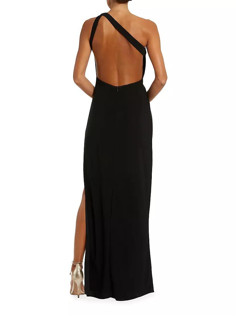 Embellished Cut-Out One-Shoulder Gown Product Image