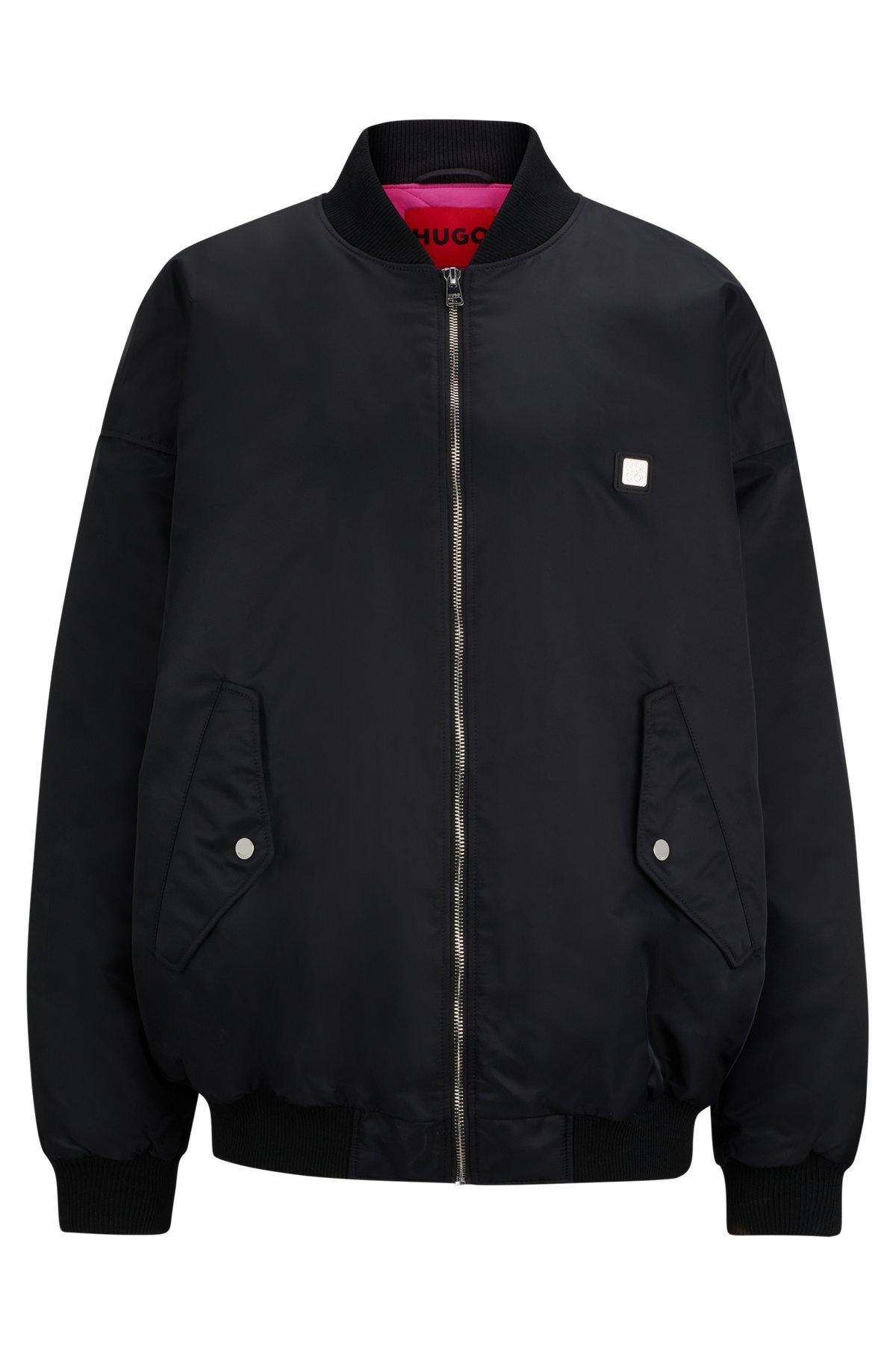 Oversize-fit bomber jacket in water-repellent fabric Product Image