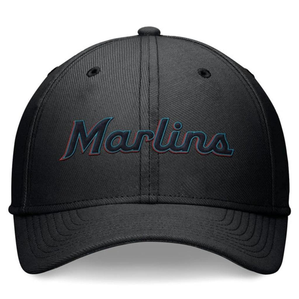 NIKE Black Miami Marlins Evergreen Performance Flex Hat Product Image