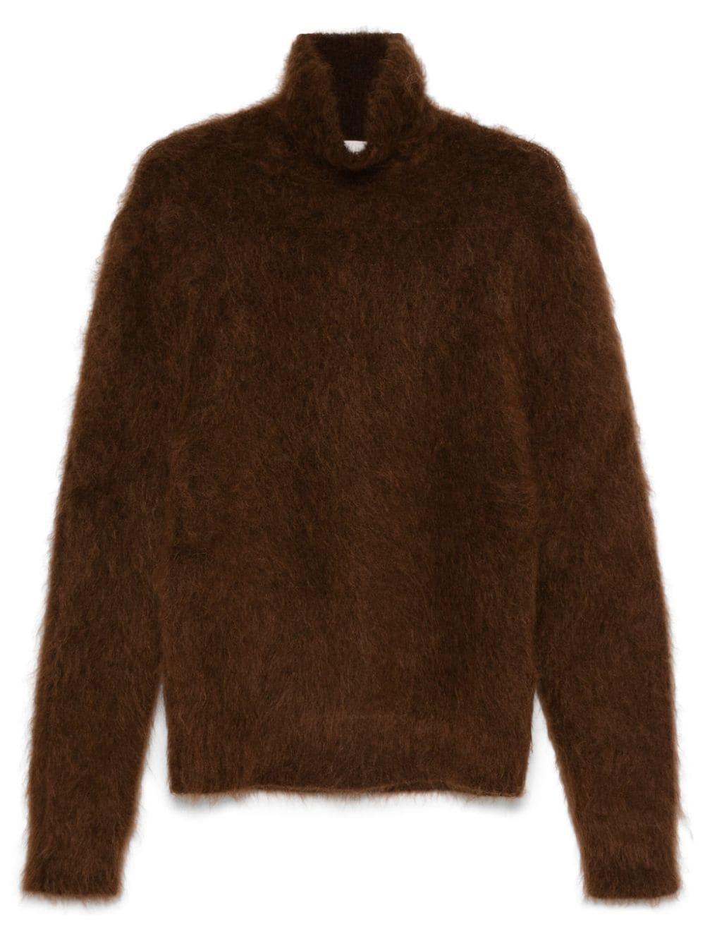 AMI ALEXANDRE MATTIUSSI Brushed Jumper In Wildcat Product Image