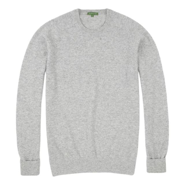 Classic Crewneck Sweater Pale Heather Grey Cashmere Product Image