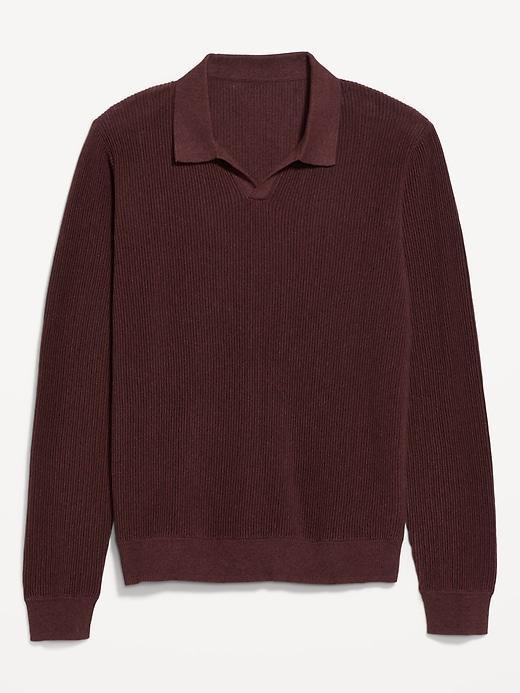 Relaxed Fit Polo Sweater Product Image