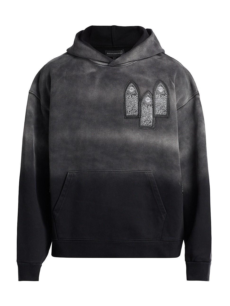 Mens Abstract Cotton Hoodie Product Image