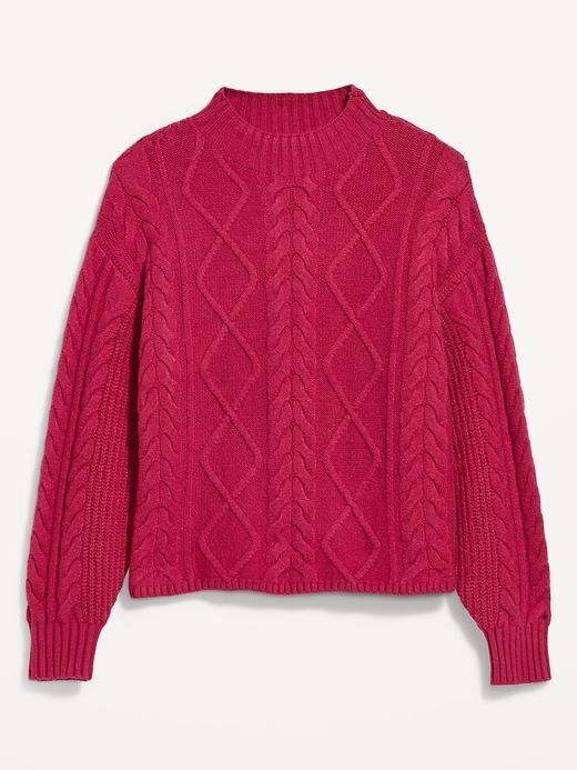 SoSoft Crop Cable-Knit Sweater Product Image