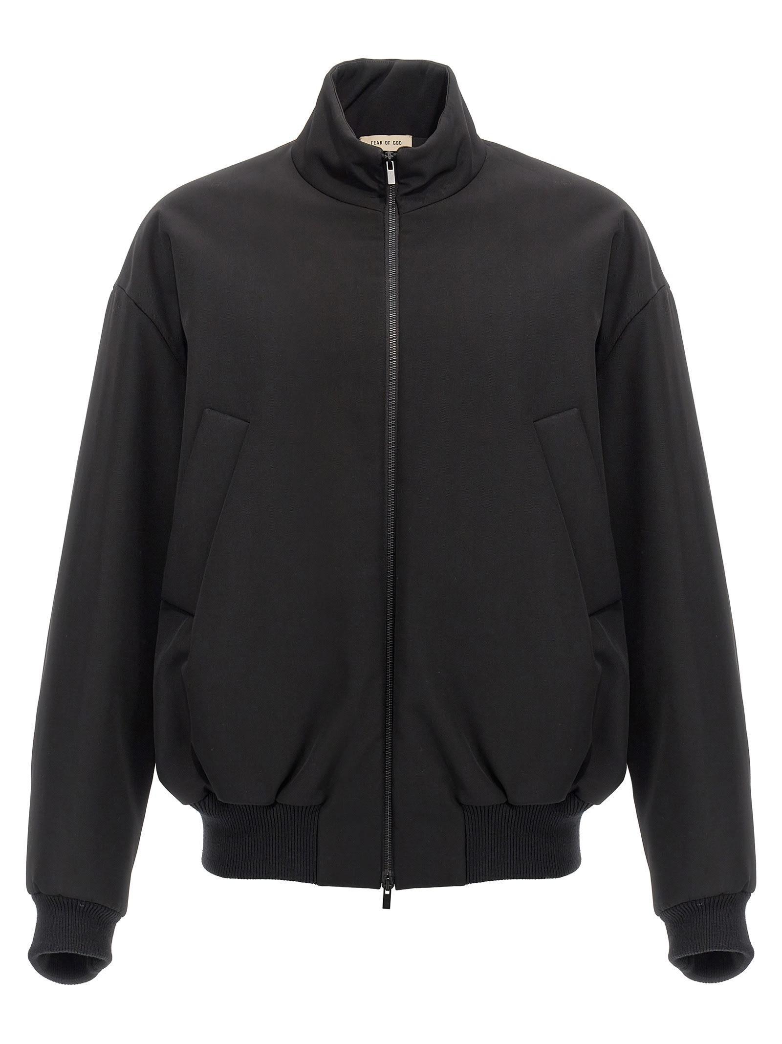 FEAR OF GOD High Neck Bomber Jacket In Black Product Image