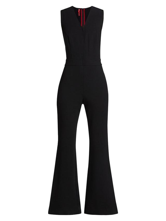 SPANX Sleeveless Flare Ponte Jumpsuit Product Image