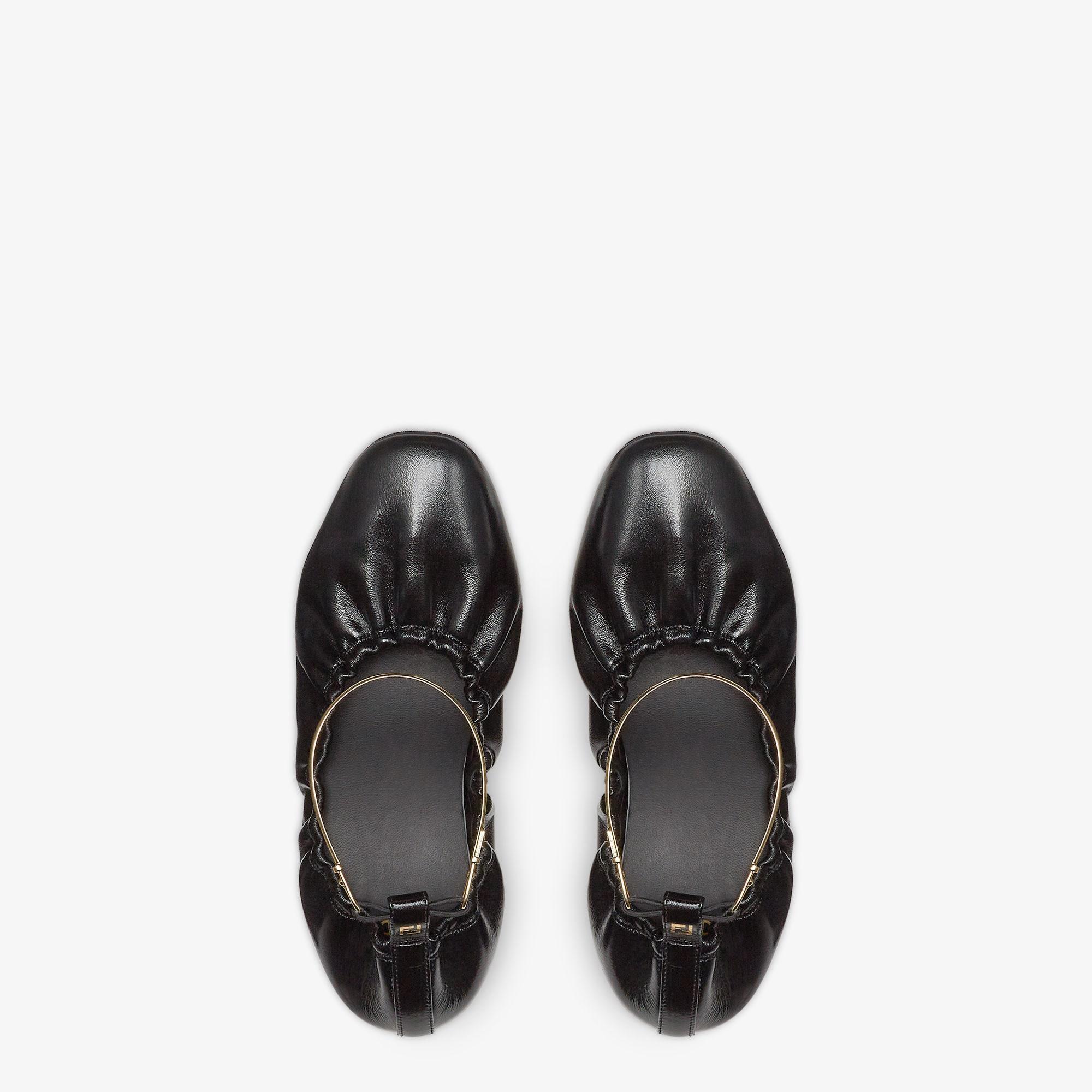 Fendi FiloBlack leather ballerinas Product Image