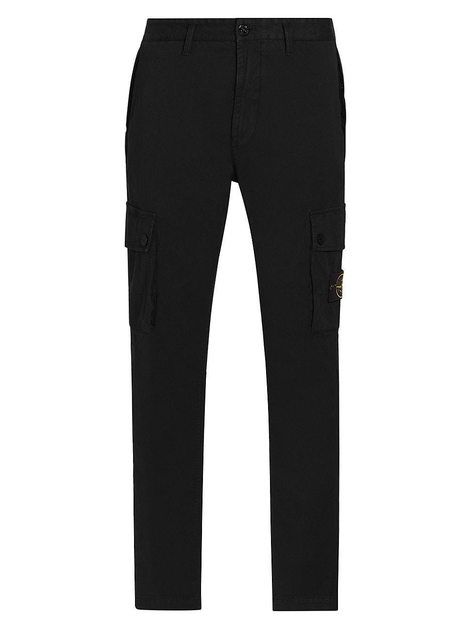 Mens Stretch-Cotton Skinny Cargo Trousers Product Image