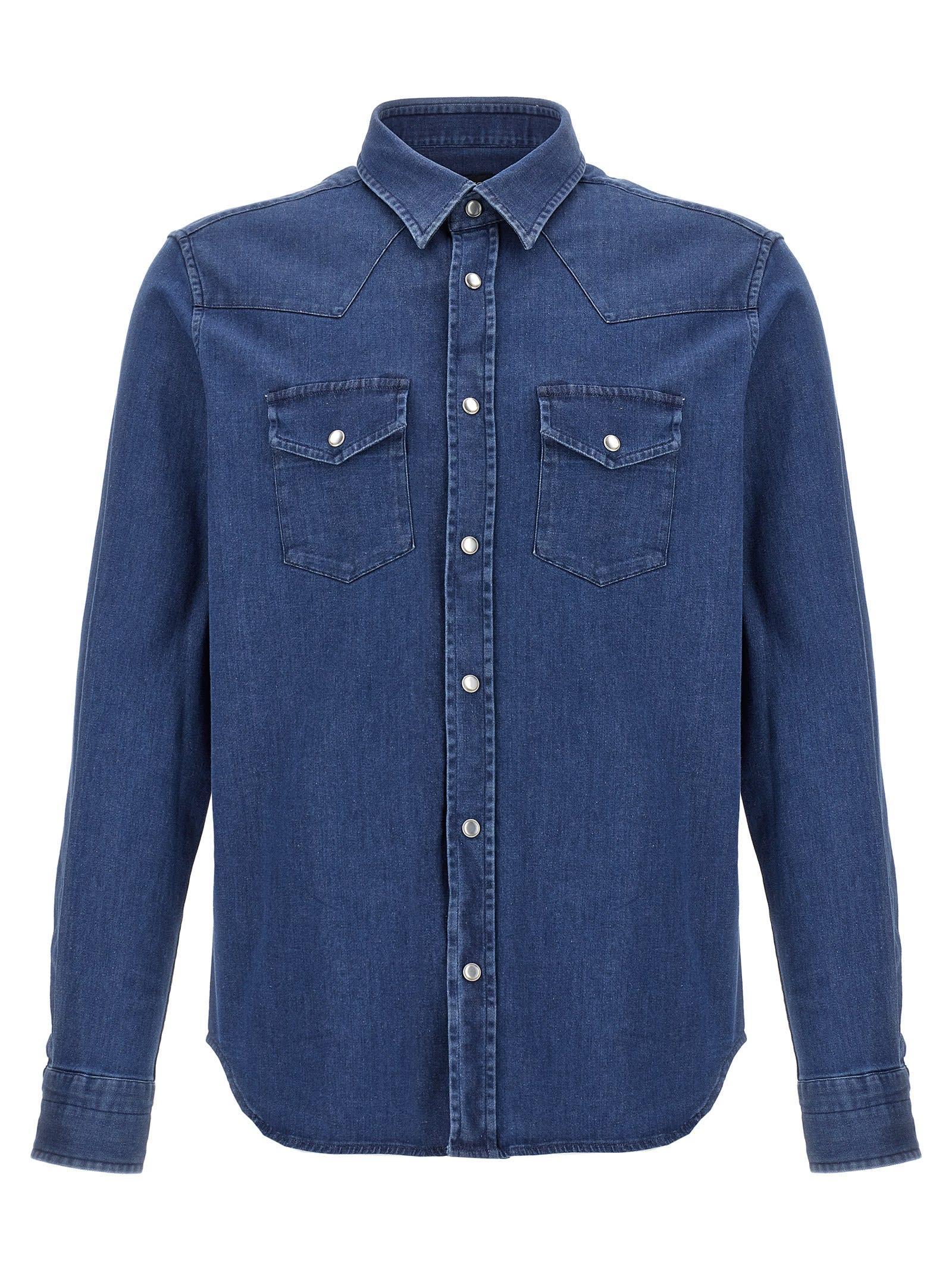 TOM FORD Buttoned Long In Blue Product Image