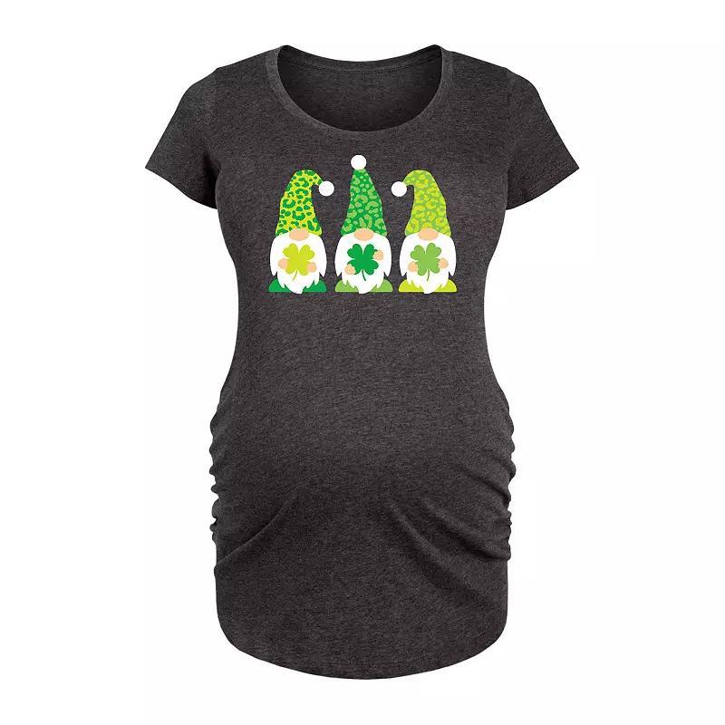 Maternity St Patricks Day Gnomes Graphic Tee, Womens Product Image